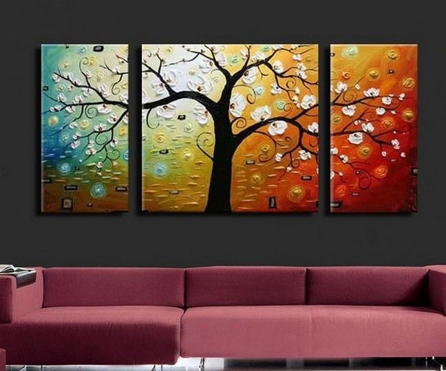 3 Piece Painting, 3 Piece Wall Art, 3 Piece Canvas Painting, Abstract  Artwork – Grace Painting Crafts