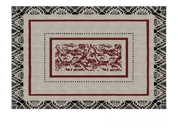 Dining Room Floor Rugs, Abstract Contemporary Rugs for Bedroom, Mid Century Area Rugs for Living Room, Elegant Modern Area Rugs under Sofa, Modern Carpets for Office-Grace Painting Crafts