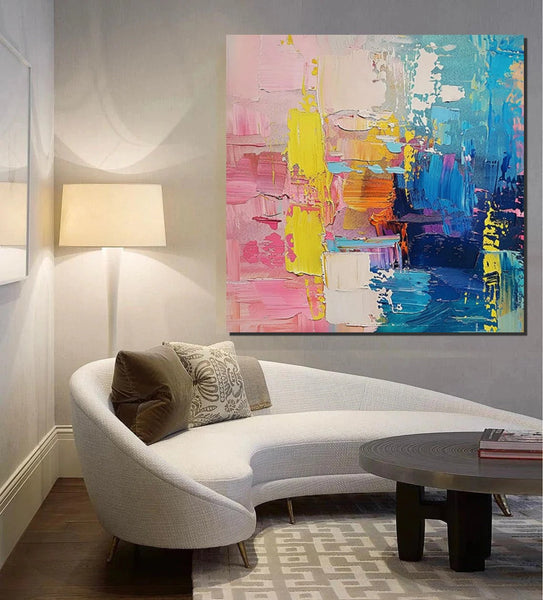 Oversized Modern Art, Canvas Paintings for Living Room, Large Wall Art for Bedroom, Contemporary Modern Paintings, Hand Painted Art Paintings-Grace Painting Crafts