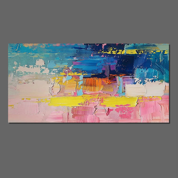 Abstract Wall Art for Bedroom, Modern Paintings for Living Room, Acrylic Painting on Canvas, Original Canvas Art, Simple Abstract Artwork-Grace Painting Crafts