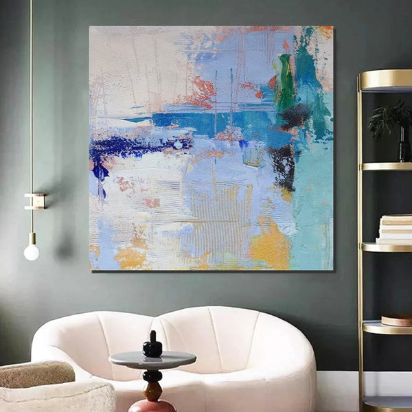 Bedroom Acrylic Painting, Simple Painting Ideas, Contemporary Art Painting, Living Room Wall Painting, Extra Large Canvas Painting, Modern Paintings-Grace Painting Crafts