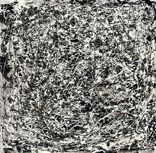 Modern Paintings for Dining Room, Hand Painted Wall Painting, Abstract Canvas Painting, Extra Large Abstract Artwork, Black Abstract Canas Art-Grace Painting Crafts