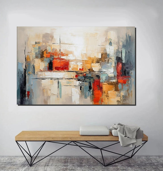 Original Acrylic Paintings, Modern Canvas Art, Modern Paintings for Bedroom, Oversized Wall Art for Living Room, Hand Painted Canvas Artwork-Grace Painting Crafts