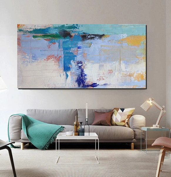 Oversized Abstract Artwork, Modern Canvas Paintings for Bedroom, Extra Large Paintings for Living Room, Abstract Wall Art Paintings, Simple Modern Art-Grace Painting Crafts