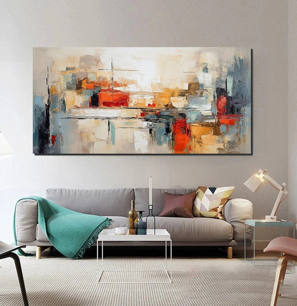 Original Abstract Art, Hand Painted Canvas Art, Modern Paintings for Living Room, Canvas Paintings for Bedroom, Heavy Texture Paintings-Grace Painting Crafts