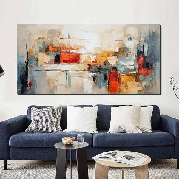 Original Abstract Art, Hand Painted Canvas Art, Modern Paintings for Living Room, Canvas Paintings for Bedroom, Heavy Texture Paintings-Grace Painting Crafts