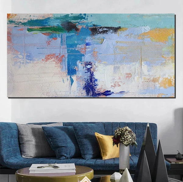 Oversized Abstract Artwork, Modern Canvas Paintings for Bedroom, Extra Large Paintings for Living Room, Abstract Wall Art Paintings, Simple Modern Art-Grace Painting Crafts