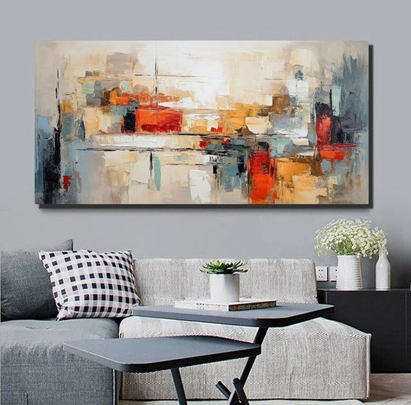 Original Abstract Art, Hand Painted Canvas Art, Modern Paintings for Living Room, Canvas Paintings for Bedroom, Heavy Texture Paintings-Grace Painting Crafts