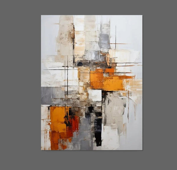 Bedroom Wall Art Paintings, Large Painting on Canvas, Acrylic Abstract Paintings, Buy Abstract Painting Online, Simple Modern Art-Grace Painting Crafts