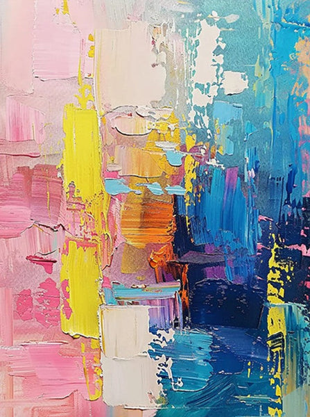 Contemporary Canvas Art, Modern Paintings for Bedroom, Large Wall Art for Living Room, Hand Painted Wall Paintings, Original Abstract Art-Grace Painting Crafts