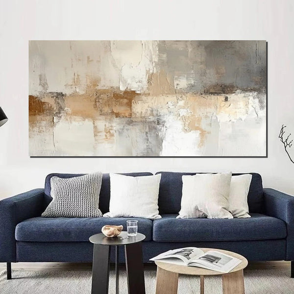 Large Modern Acrylic Painting, Hand Painted Wall Art Painting, Contemporary Canvas Artwork, Abstract Wall Art Paintings, Modern Art for Dining Room-Grace Painting Crafts