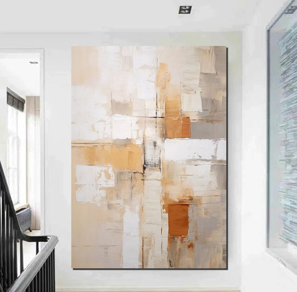 Simple Wall Art Ideas, Modern Abstract Painting, Buy Art Online, Large Acrylic Canvas Paintings, Dining Room Abstract Paintings-Grace Painting Crafts