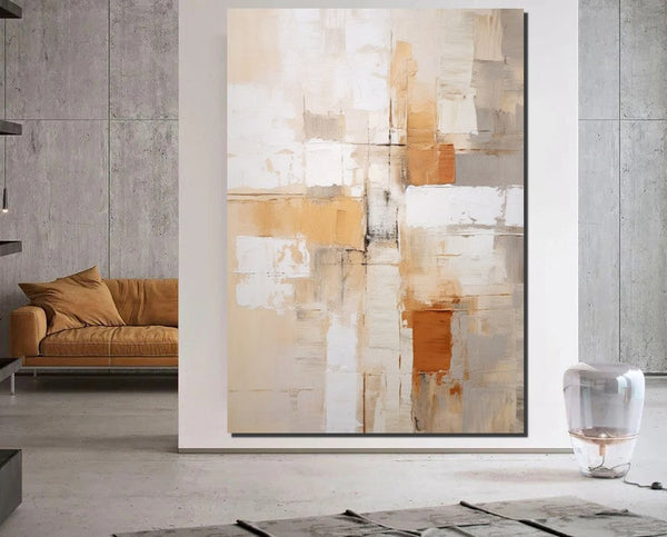 Simple Wall Art Ideas, Modern Abstract Painting, Buy Art Online, Large Acrylic Canvas Paintings, Dining Room Abstract Paintings-Grace Painting Crafts