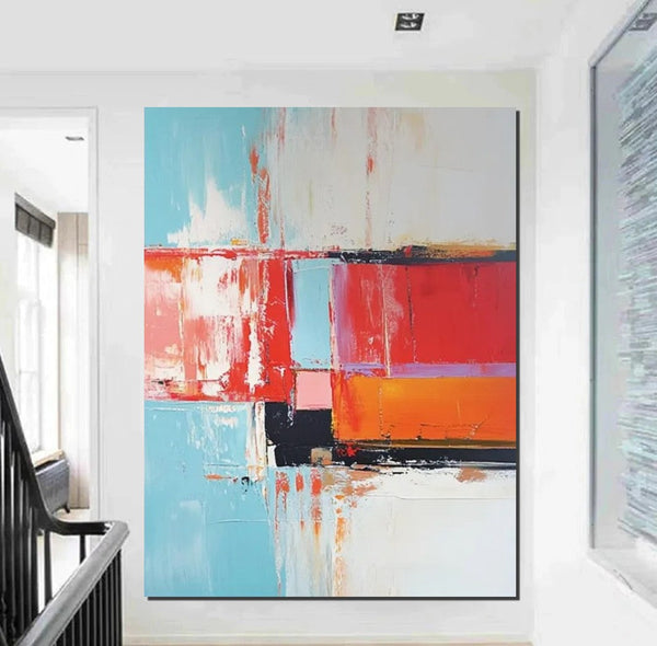 Palette Knife Paintings, Modern Paintings for Living Room, Hand Painted Canvas Art, Simple Painting Ideas for Bedroom-Grace Painting Crafts
