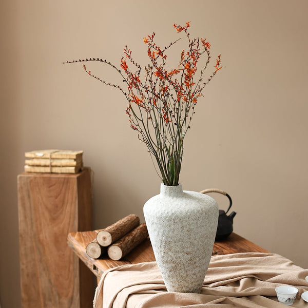 Natural Decorations, Flower Arrangement, Handmade Artificial Flower, Dried Fire Orchid Bouquet, Natural Dried Flowers-Grace Painting Crafts