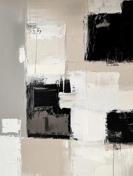 Modern Acrylic Canvas Painting, Oversized Wall Art Painting for Sale, Heavy Texture Paintings, Palette Knife Paniting, Acrylic Painting on Canvas-Grace Painting Crafts