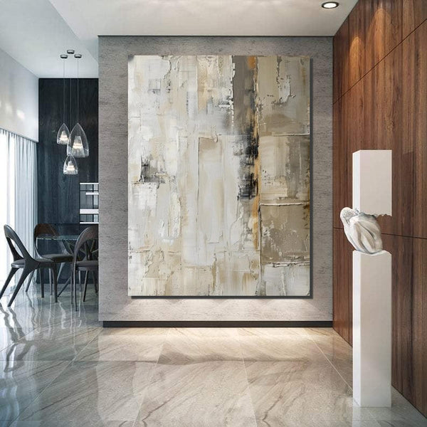 Oversized Wall Art Painting for Sale, Modern Acrylic Canvas Painting, Heavy Texture Paintings, Palette Knife Paniting, Acrylic Painting on Canvas-Grace Painting Crafts