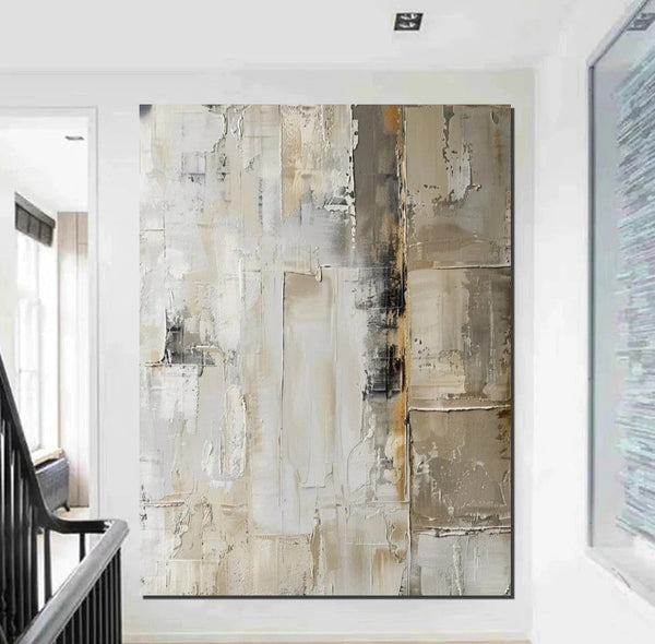 Oversized Wall Art Painting for Sale, Modern Acrylic Canvas Painting, Heavy Texture Paintings, Palette Knife Paniting, Acrylic Painting on Canvas-Grace Painting Crafts
