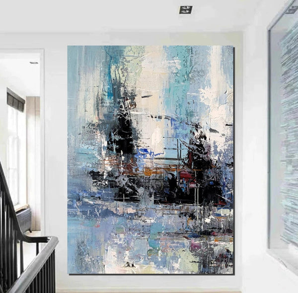 Large Paintings for Dining Room, Acrylic Painting on Canvas, Simple Abstract Art, Wall Art Paintings for Bedroom, Simple Modern Art Paintings-Grace Painting Crafts