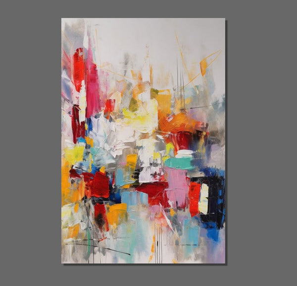 Simple Abstract Art, Wall Art Paintings for Bedroom, Large Paintings for Dining Room, Acrylic Painting on Canvas, Simple Modern Art Paintings-Grace Painting Crafts