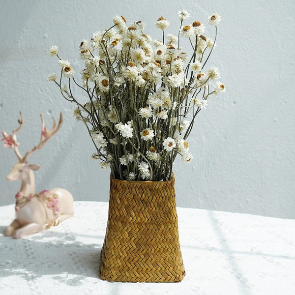 Flower Arrangements, Natural Dried Daisy Flower Bouquet, Natural Dried Daisy Flowers, A Bunch of Dried Daisy Flowers, Handmade Artificial Flowers for Home Decor-Grace Painting Crafts