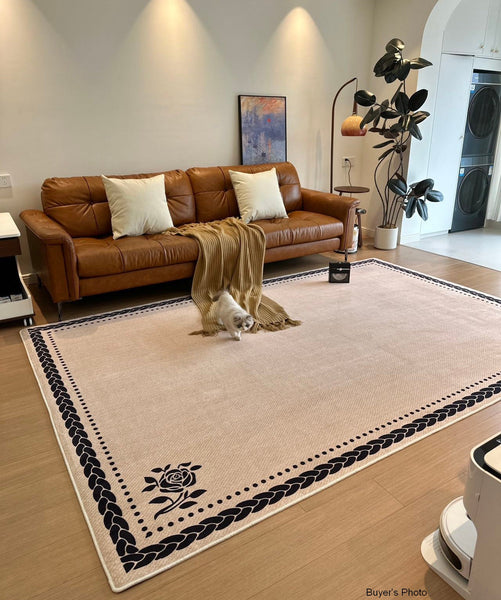 Abstract Modern Rugs for Bedroom, Simple Large Modern Rugs for Living Room, Contemporary Geometric Modern Rugs,Modern Rugs for Dining Room-Grace Painting Crafts