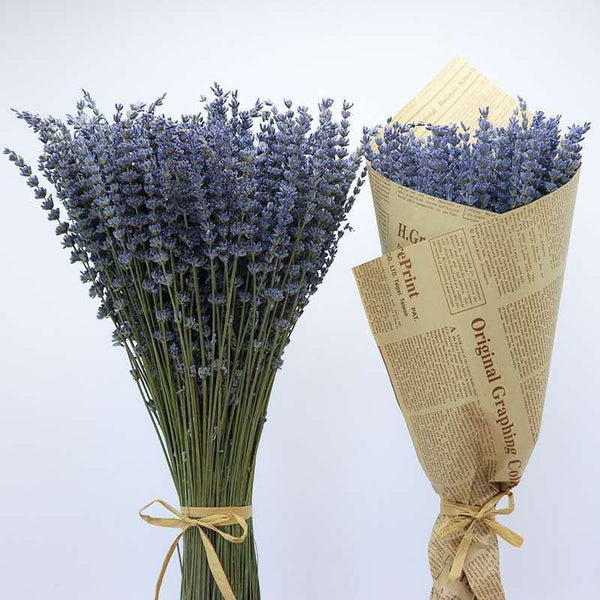 Flower Arrangements, Natural Dried Lavender Flower Bouquet, Natural Dried Lavender Flowers, A Bunch of Dried Lavender Flowers, Handmade Artificial Flowers for Home Decor-Grace Painting Crafts