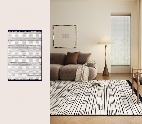 Simple Modern Rugs for Dining Room, Bedroom Modern Rugs, Living Room Contemporary Modern Rugs, Large Abstract Geometric Modern Rugs-Grace Painting Crafts