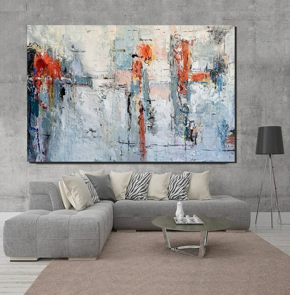 Abstract Acrylic Paintings for Living Room, Buy Paintings Online, Heavy Texture Canvas Art, Modern Contemporary Artwork-Grace Painting Crafts