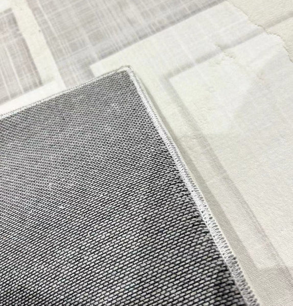 Modern Abstract Rugs under Dining Room Table, Geometric Modern Carpets for Bedroom, Modern Grey Rugs for Living Room-Grace Painting Crafts