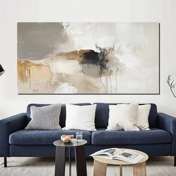 Hand Painted Wall Art Painting, Large Modern Acrylic Painting, Contemporary Canvas Artwork, Abstract Wall Art Paintings, Modern Art for Dining Room-Grace Painting Crafts