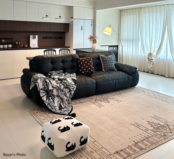 Contemporary Modern Rugs Next to Bed, Modern Rugs under Dining Room Table, Geometric Modern Carpets for Office, Abstract Modern Rugs for Living Room-Grace Painting Crafts