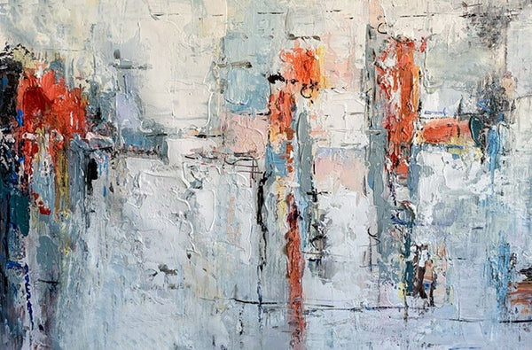 Abstract Acrylic Paintings for Living Room, Buy Paintings Online, Heavy Texture Canvas Art, Modern Contemporary Artwork-Grace Painting Crafts