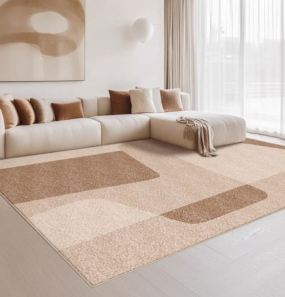 Contemporary Modern Rugs for Office, Living Room Rug Placement Ideas, Modern Rugs in Dining Room, Bedroom Geometric Modern-Grace Painting Crafts