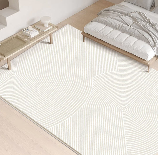 Living Room Modern Rugs, Modern Living Room Rug Placement, Contemporary Area Rugs for Bedroom, Dining Room Floor Rugs, Large Grey Rugs for Office-Grace Painting Crafts