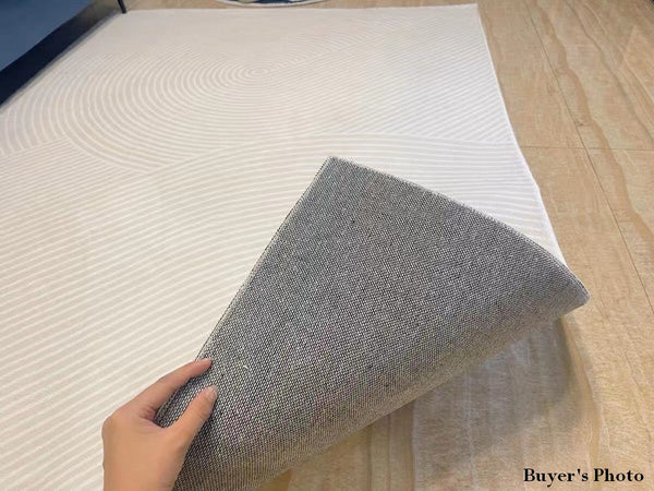 Living Room Modern Rugs, Modern Living Room Rug Placement, Contemporary Area Rugs for Bedroom, Dining Room Floor Rugs, Large Grey Rugs for Office-Grace Painting Crafts