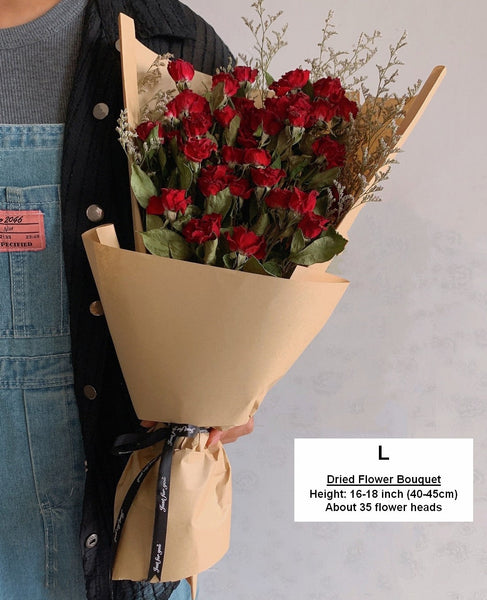 Red Yellow Purple Dried Rose Floral, Dried Rose Flower Bouquet, A Bouquet of Dried Rose Flowers, Natural Dried Rose Flower Bunches, A Bunch Dried Rose Flowers-Grace Painting Crafts