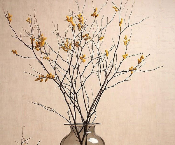 Myrtle Twigs, Natural Decorations, Flower Arrangement, Handmade Artificial Flower, Natural Dried Flower Twigs-Grace Painting Crafts