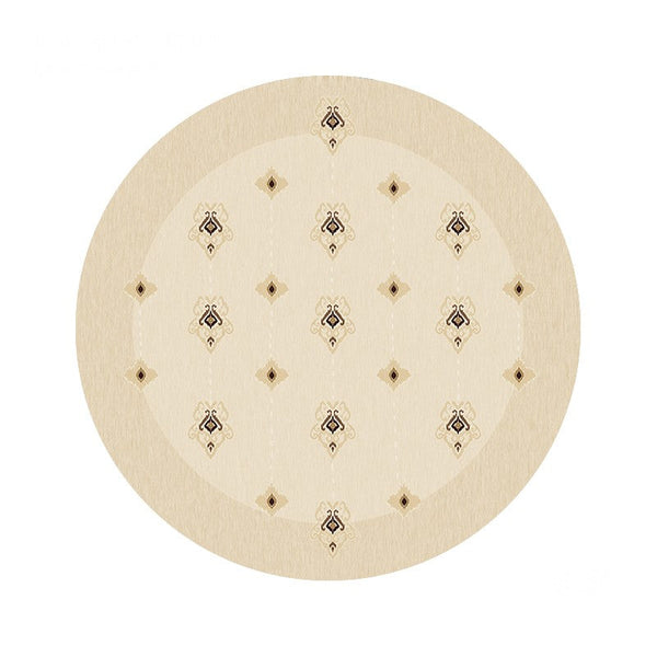 Bedroom Modern Round Rugs, Modern Rug Ideas for Living Room, Dining Room Contemporary Round Rugs, Circular Modern Rugs under Chairs-Grace Painting Crafts