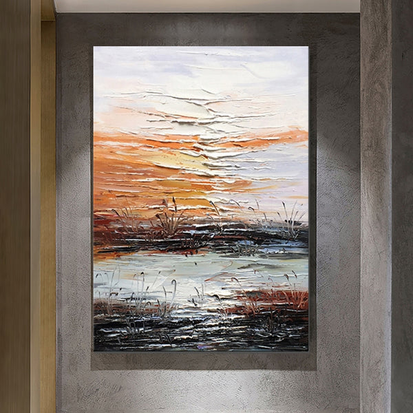 Abstract Canvas Painting, Modern Paintings for Living Room, Hand Painted Wall Art, Huge Painting for Sale-Grace Painting Crafts