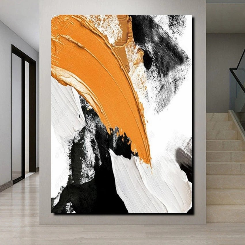 Modern Canvas Painting, Simple Abstract Art, Love Birds Painting