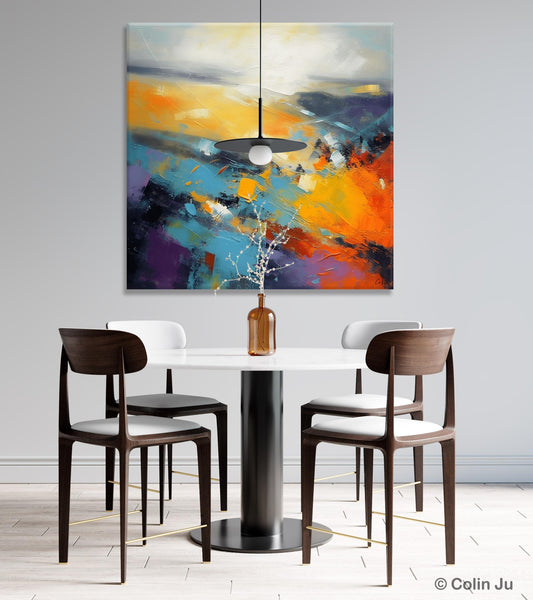Acrylic Painting for Living Room, Heavy Texture Painting, Contemporary Abstract Artwork, Oversized Wall Art Paintings, Original Modern Paintings on Canvas-Grace Painting Crafts