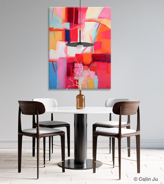 Hand Painted Wall Painting, Abstract Acrylic Painting for Bedroom, Original Modern Abstract Art, Extra Large Painting Ideas for Bedroom-Grace Painting Crafts