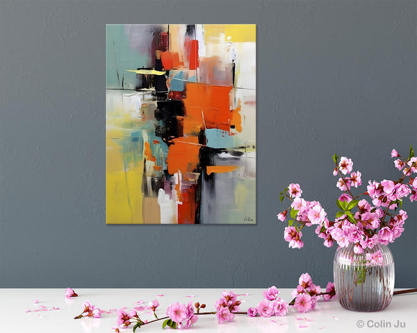 Abstract Canvas Painting, Modern Paintings for Living Room, Huge Painting for Sale, Original Hand Painted Wall Art-Grace Painting Crafts