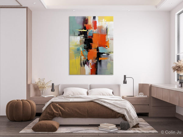 Abstract Canvas Painting, Modern Paintings for Living Room, Huge Painting for Sale, Original Hand Painted Wall Art-Grace Painting Crafts
