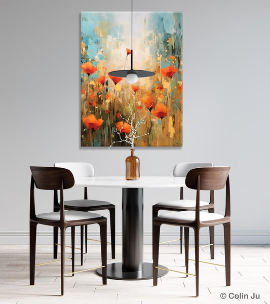Abstract Flower Painting, Flower Acrylic Painting, Canvas Painting Flower, Original Paintings on Canvas, Modern Acrylic Paintings for Bedroom-Grace Painting Crafts