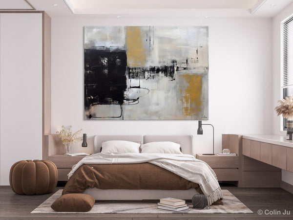 Simple Modern Art, Contemporary Acrylic Paintings, Oversized Paintings on Canvas, Large Original Abstract Wall Art, Large Canvas Paintings for Bedroom-Grace Painting Crafts