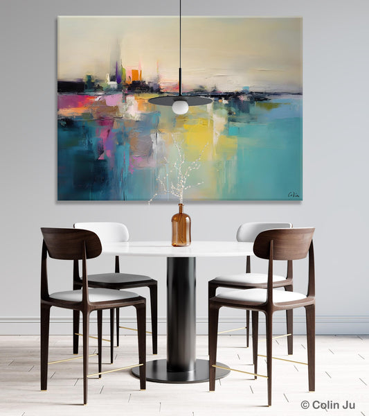 Acrylic Painting on Canvas, Original Landscape Paintings, Landscape Canvas Paintings for Living Room, Extra Large Modern Wall Art Paintings-Grace Painting Crafts