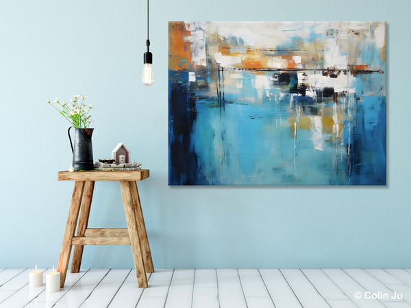 Contemporary Canvas Art, Heavy Texture Canavas Art, Original Modern Wall Paintings, Abstract Painting for Bedroom, Modern Acrylic Artwork-Grace Painting Crafts