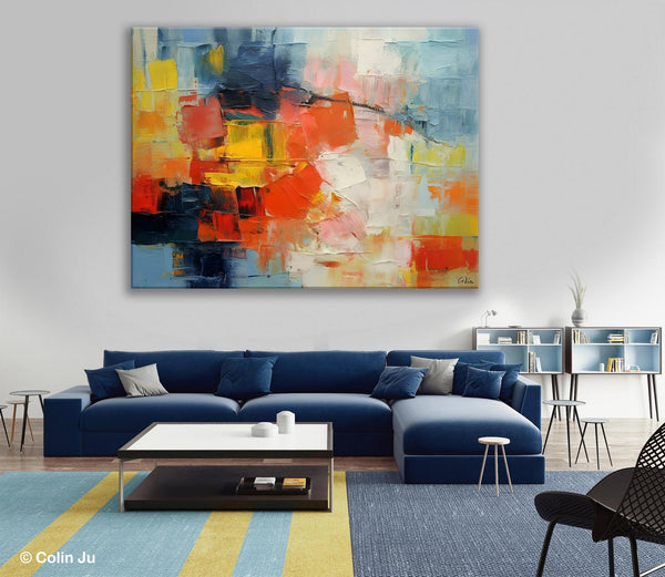 Simple Abstract Painting for Dining Room, Modern Paintings for Living Room, Original Contemporary Modern Art Paintings, Bedroom Wall Art Ideas-Grace Painting Crafts